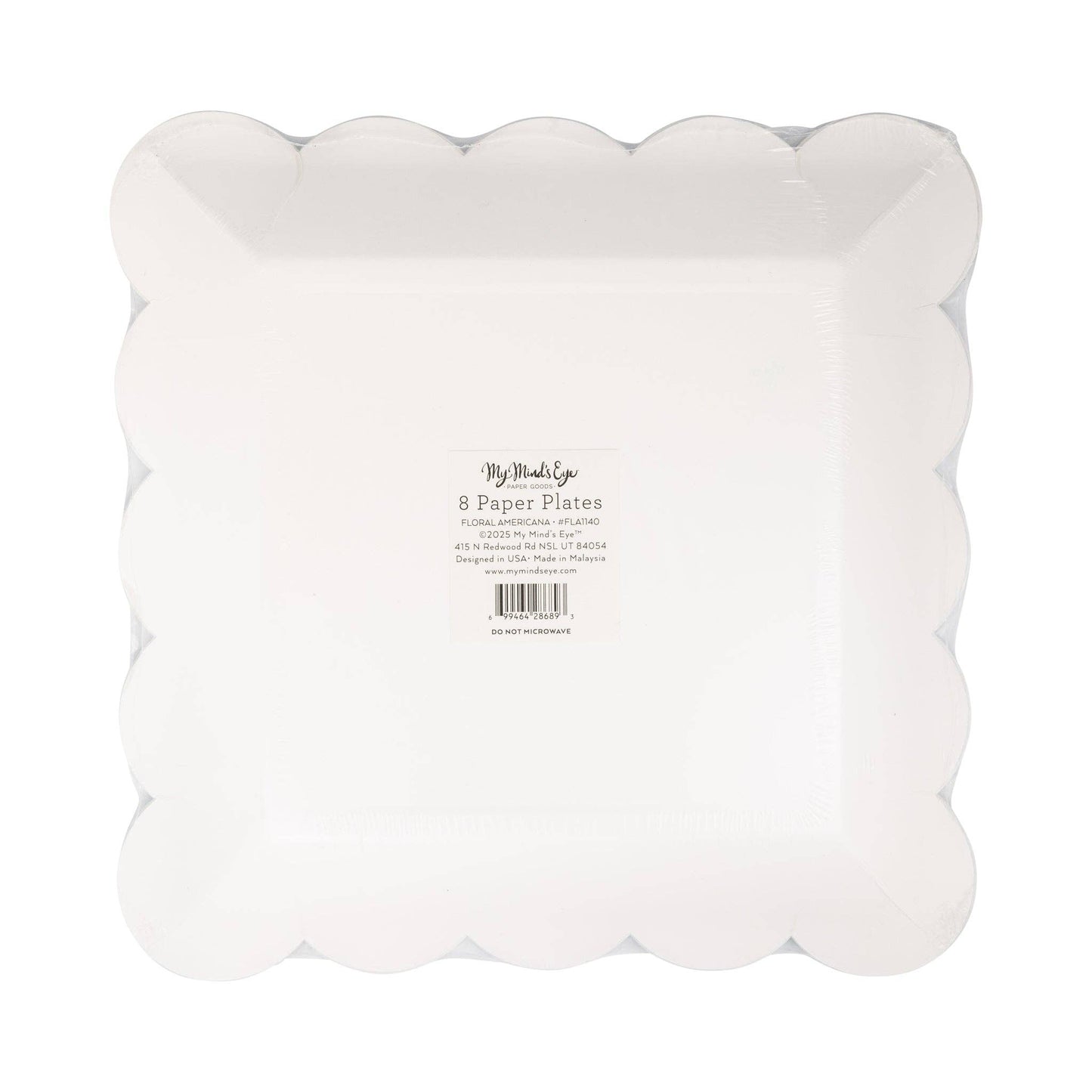 Floral Americana 9" Plate (Package of 8)- Party- The Celebration Co.