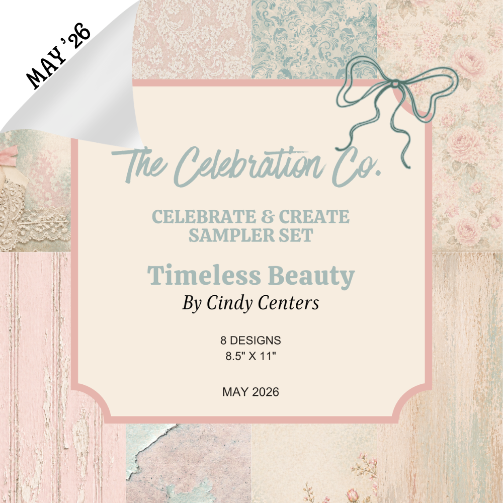 Timeless Beauty - Digital Download - Craft Paper Set- Digital- The Celebration Co.