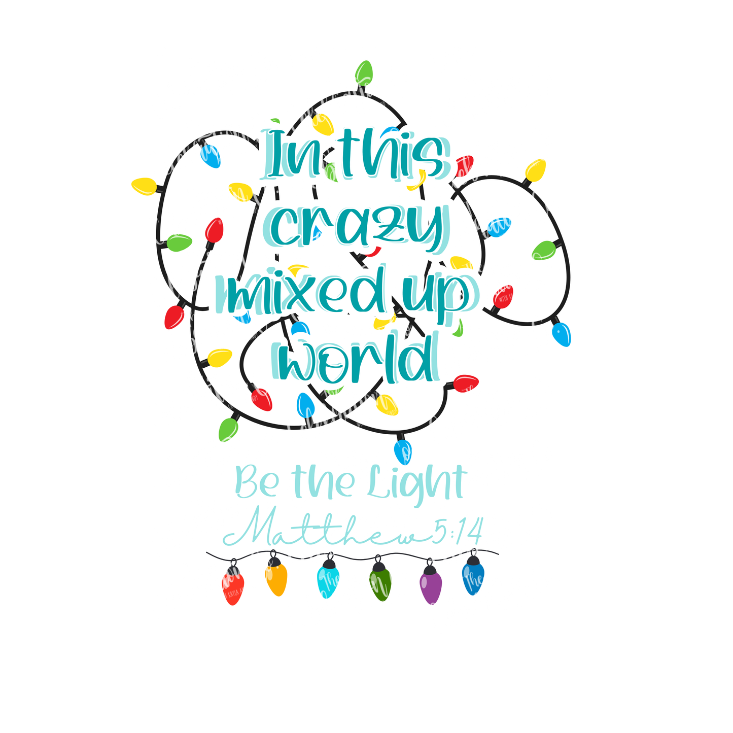 Be the Light – Matthew 5:14 Christmas Tee- Long-sleeve- The Celebration Co.