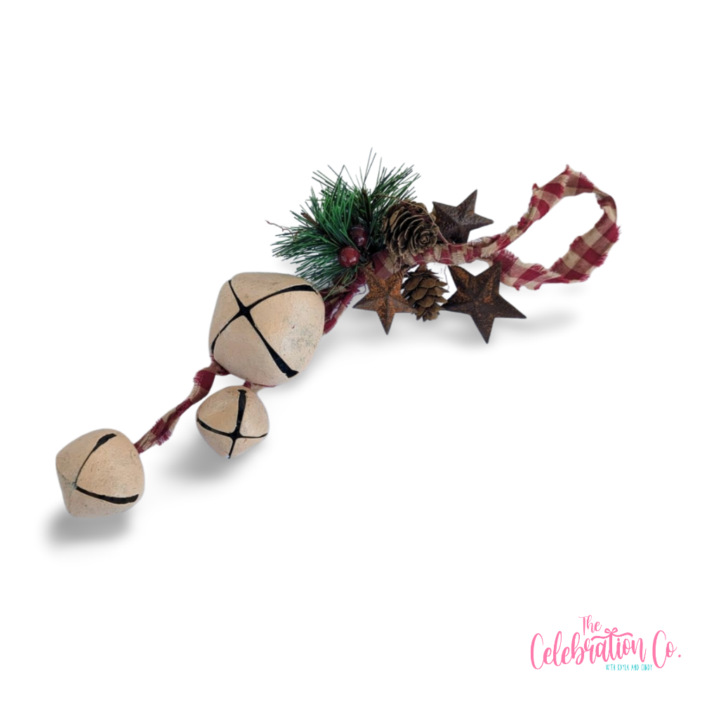 Buffalo Plaid Bell Door Hanger (Choose from 2 Colors)