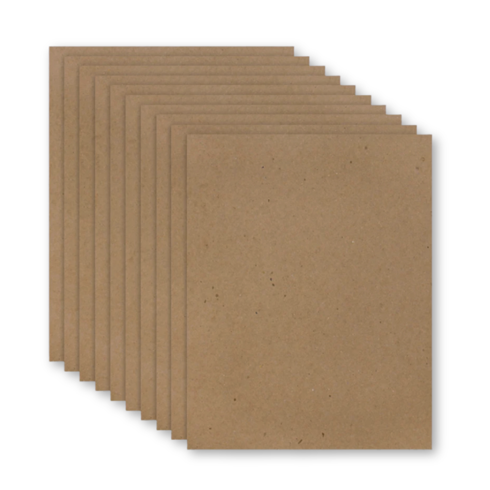 Chipboard (8.5" x 11") - Package of 10- Crafting Paper- The Celebration Co.