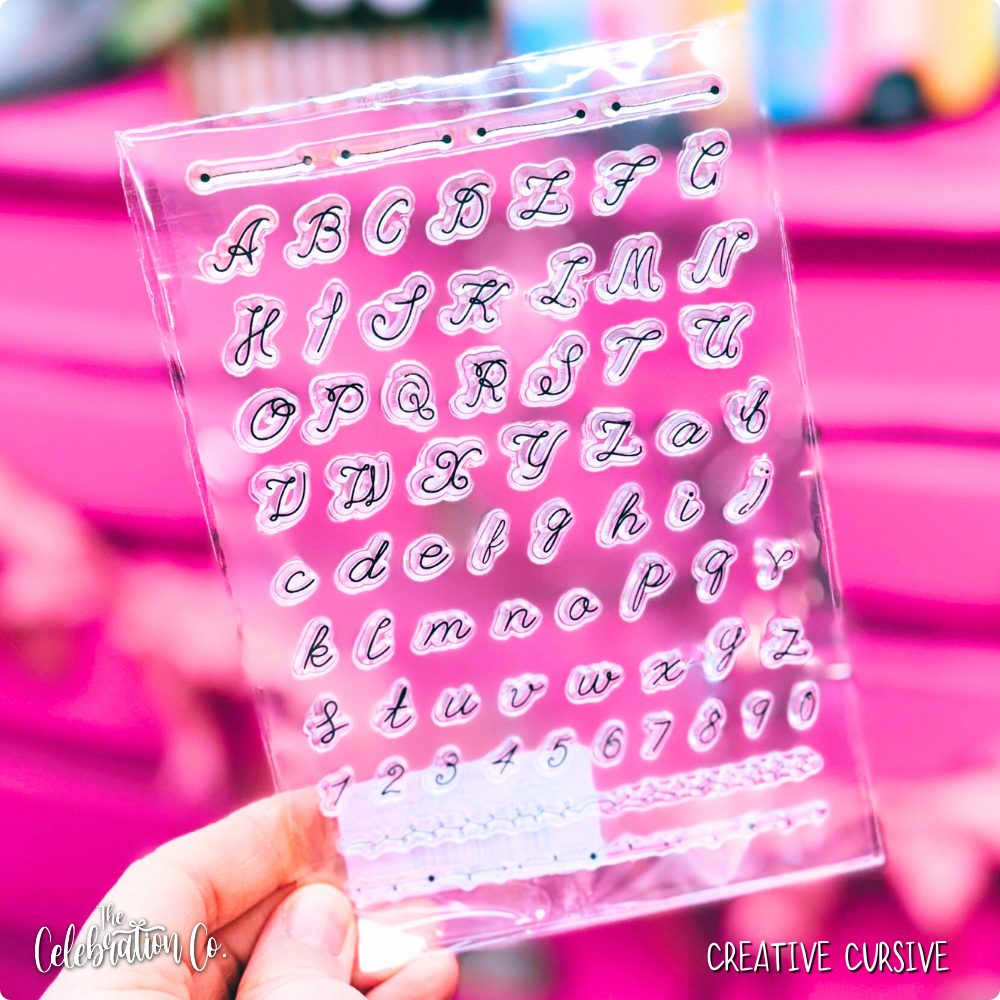 Silicone Alphabet Clear Stamps Set