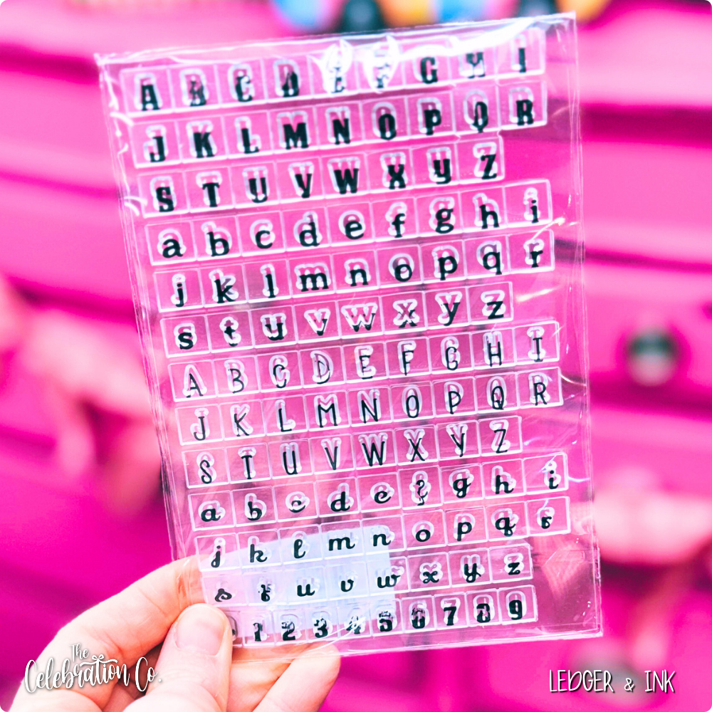 Silicone Alphabet Clear Stamps Set