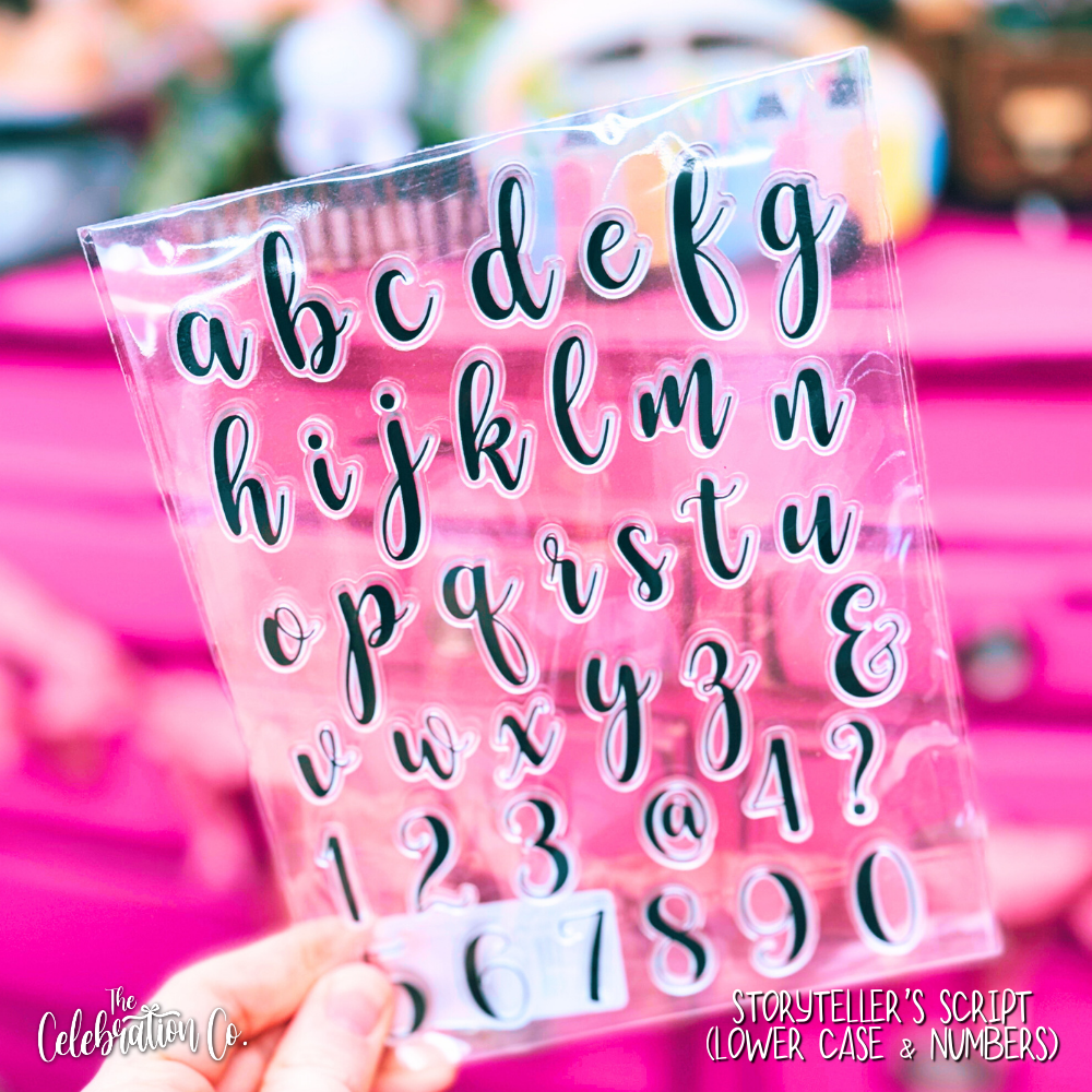 Silicone Alphabet Clear Stamps Set