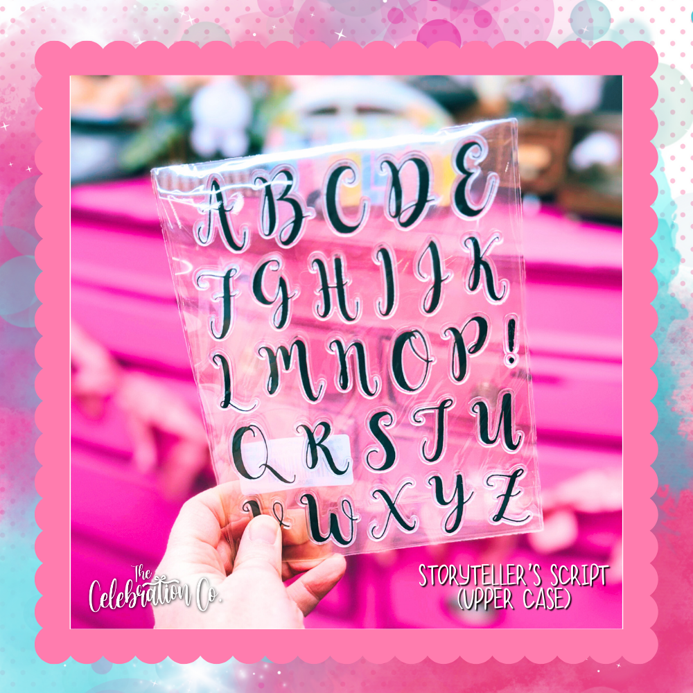 Silicone Alphabet Clear Stamps Set