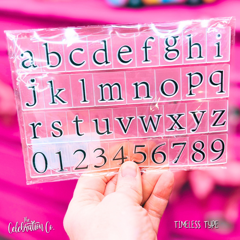 Silicone Alphabet Clear Stamps Set