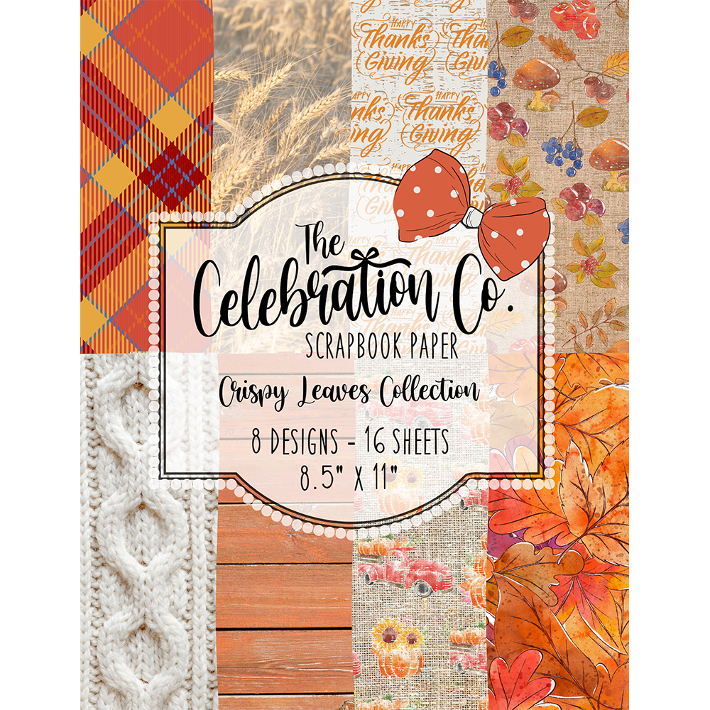 Crispy Leaves - Digital Download - Craft Paper Package - The Celebration Co.
