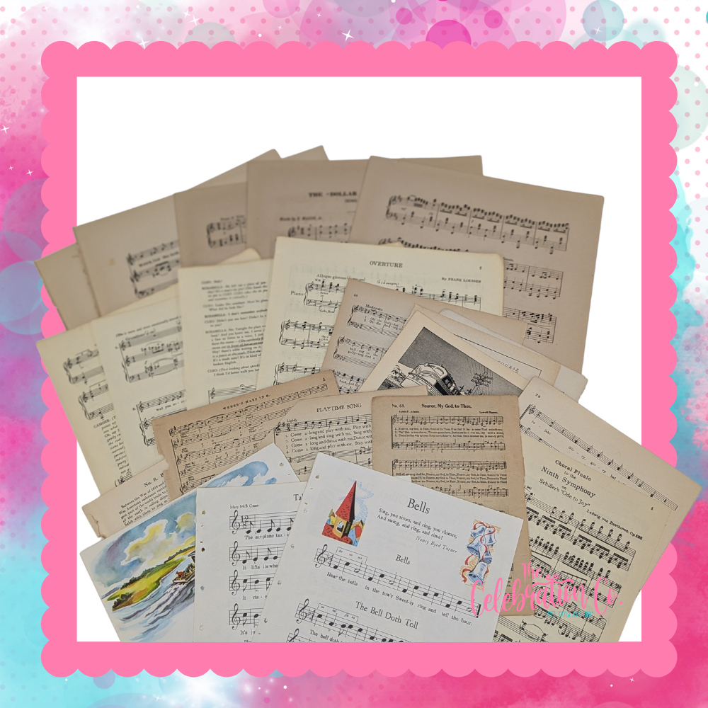 Vintage Sheet Music (24 Sheets)