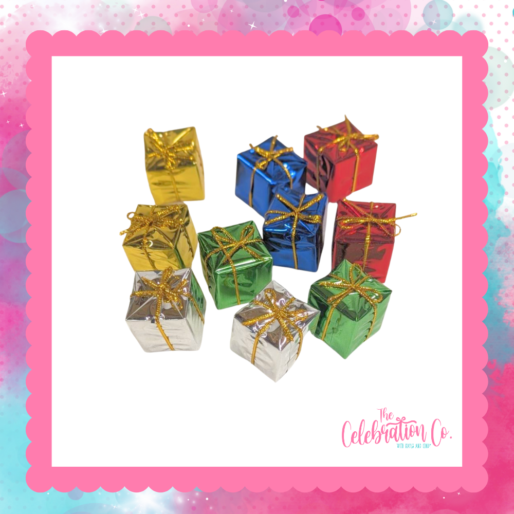 Mini Foil Gift Boxes – Set of 10