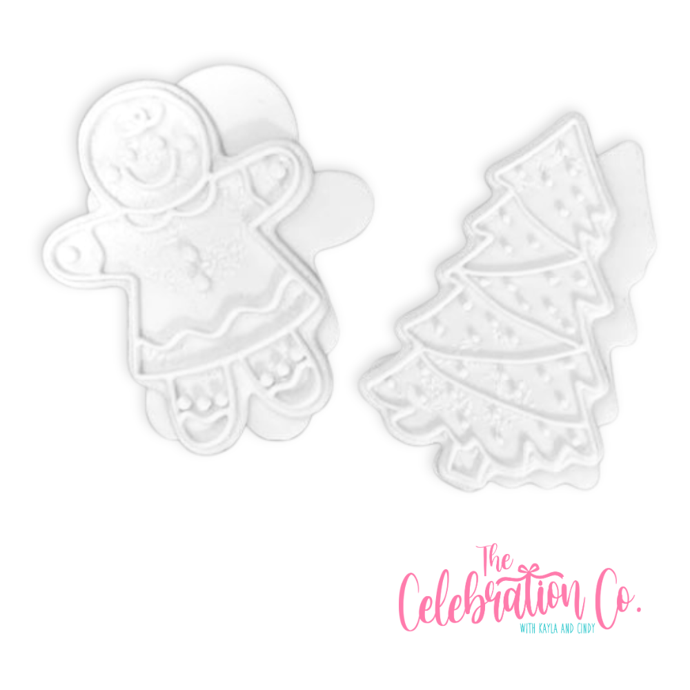 Gingerbread Girl & Christmas Tree – Festive Crafting Duo
