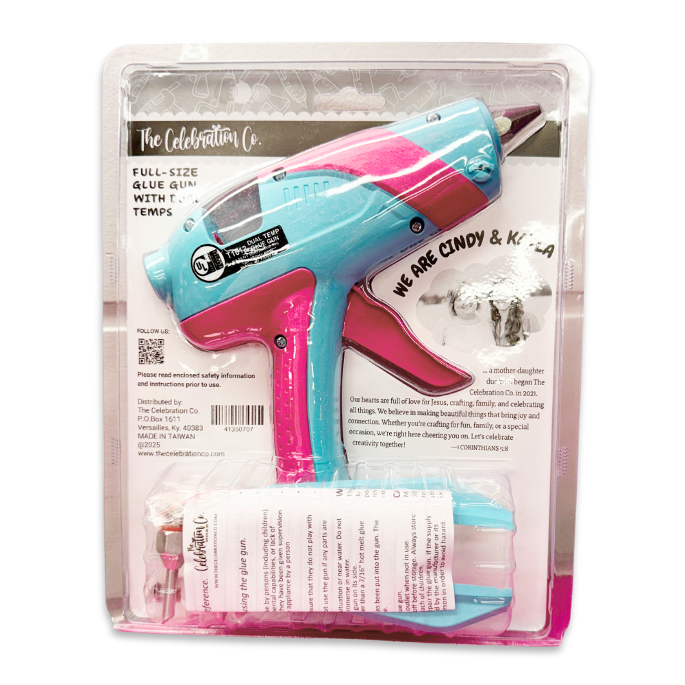 The Celebration Co. Exclusive Dual Temp Full-Size Hot Glue Gun- Tools- The Celebration Co.