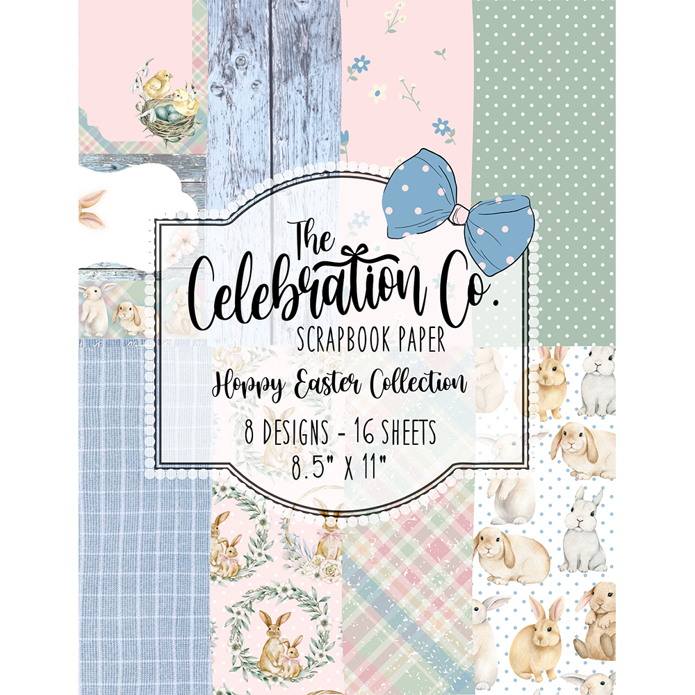 Hoppy Easter - Digital Download - Craft Paper Package - The Celebration Co.