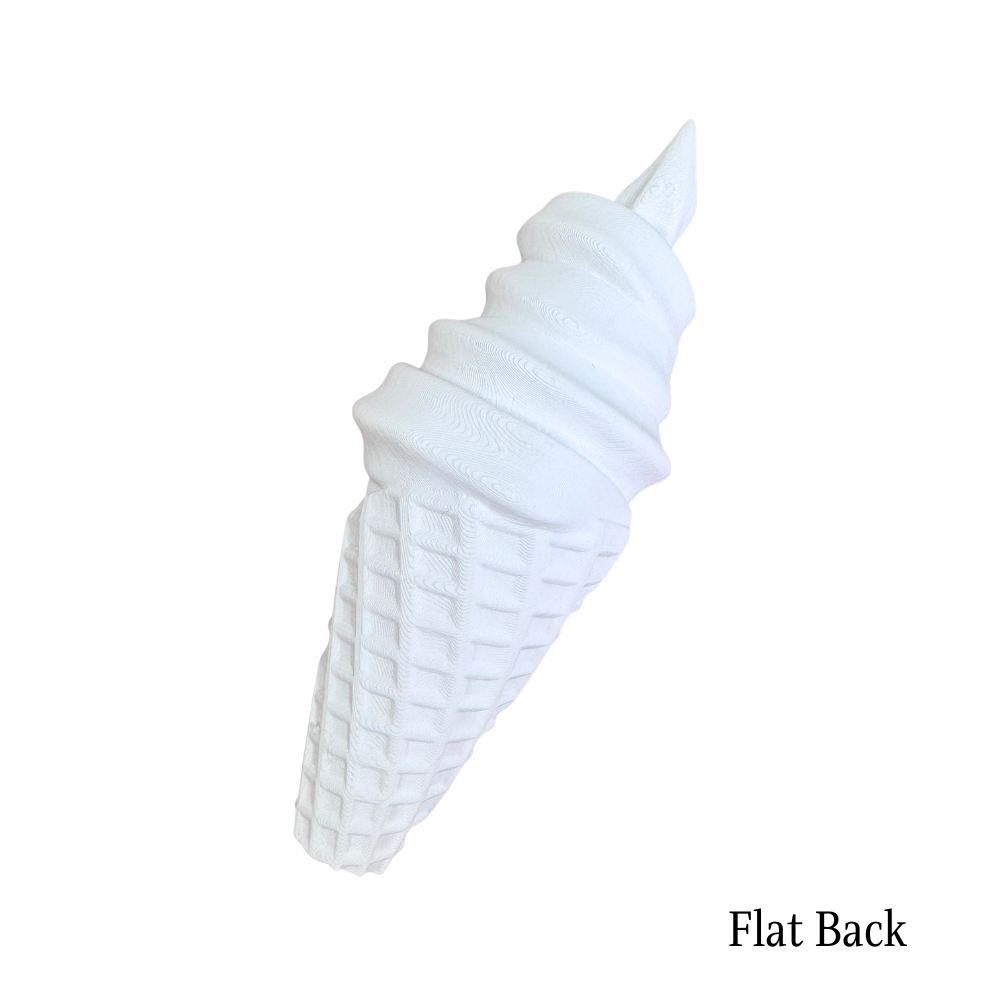 Ice Cream Cone Dimensional Surface- 3D- The Celebration Co.