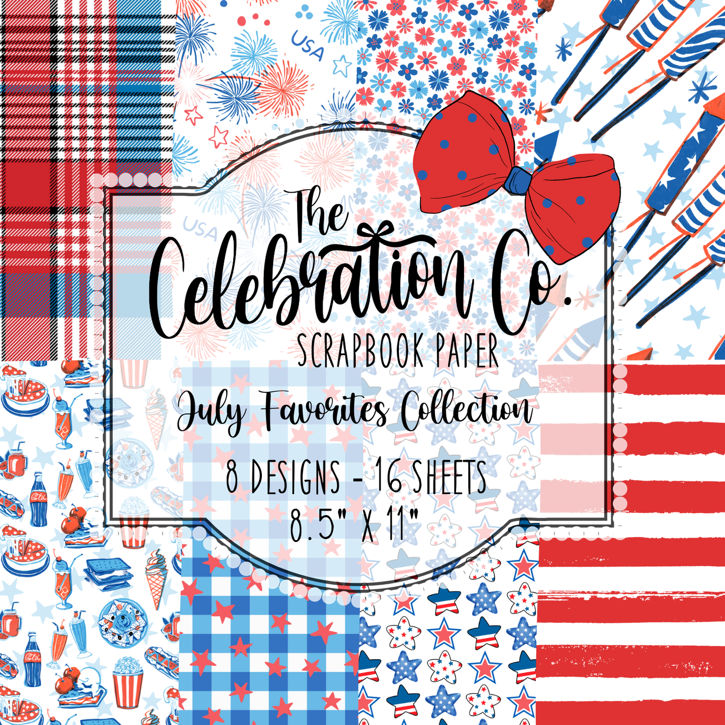 July Favorites - Digital Download - Craft Paper Package - The Celebration Co.