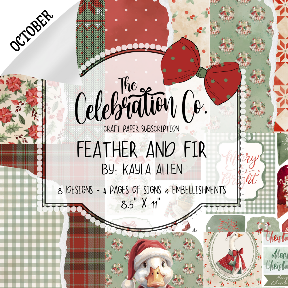 Monthly Crafting Paper, Embellishments and Signs - Digital Download Subscription-1025