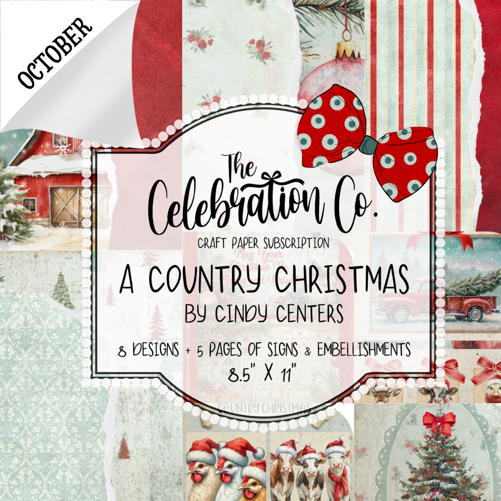 Monthly Crafting Paper, Embellishments and Signs - Digital Download Subscription-1025