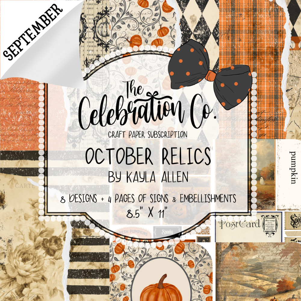 Monthly Crafting Paper, Embellishments and Signs - Digital Download Subscription-0925