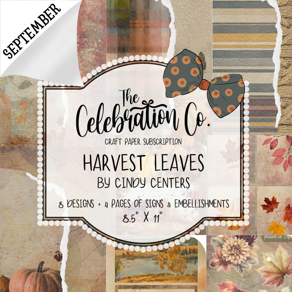 Monthly Crafting Paper, Embellishments and Signs - Digital Download Subscription-0925