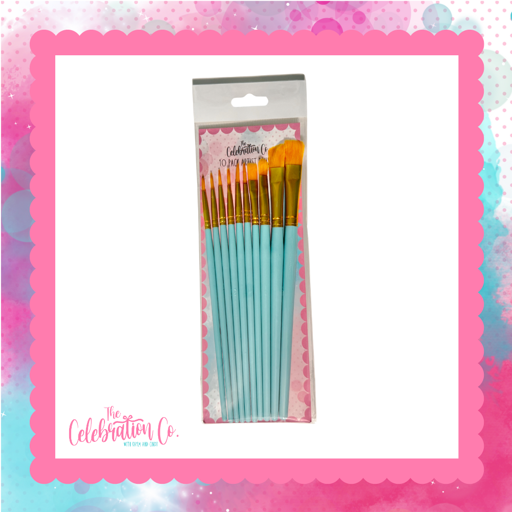 10-Pack Artist/Craft Brushes