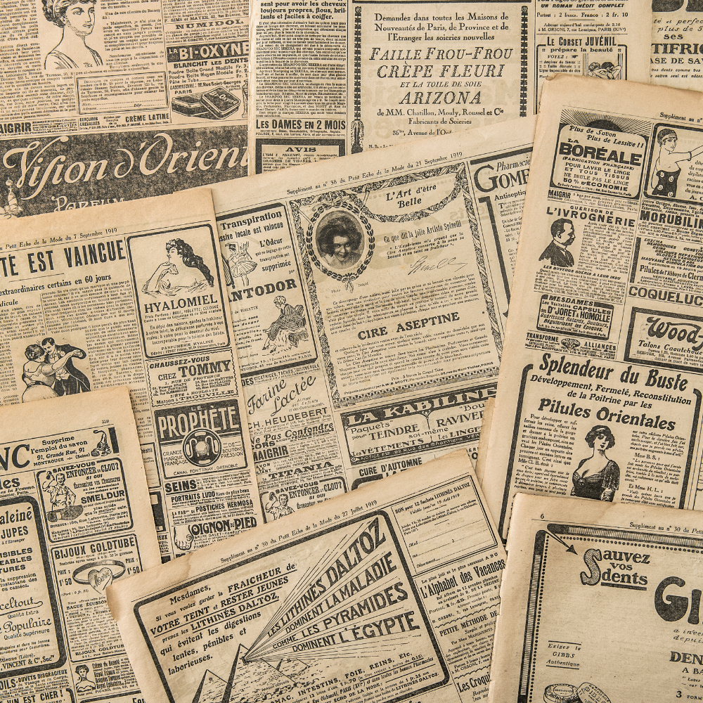 Vintage Newspapers- Ephemera- The Celebration Co.