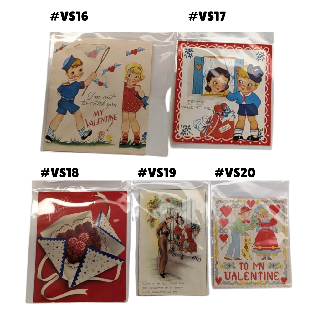 Vintage 1940s Valentines — Rectangle Collection