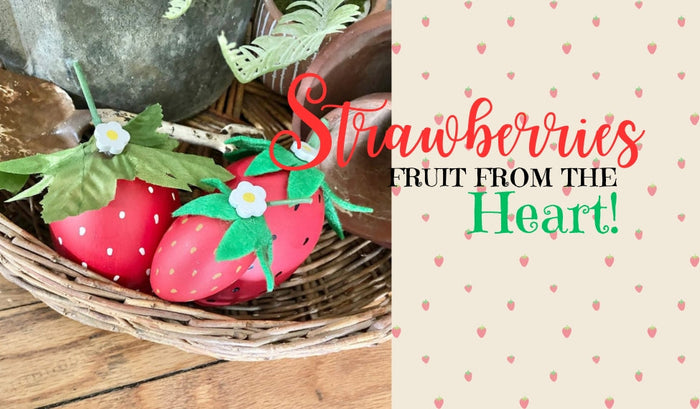 Create this Strawberry Craft with Easter Eggs