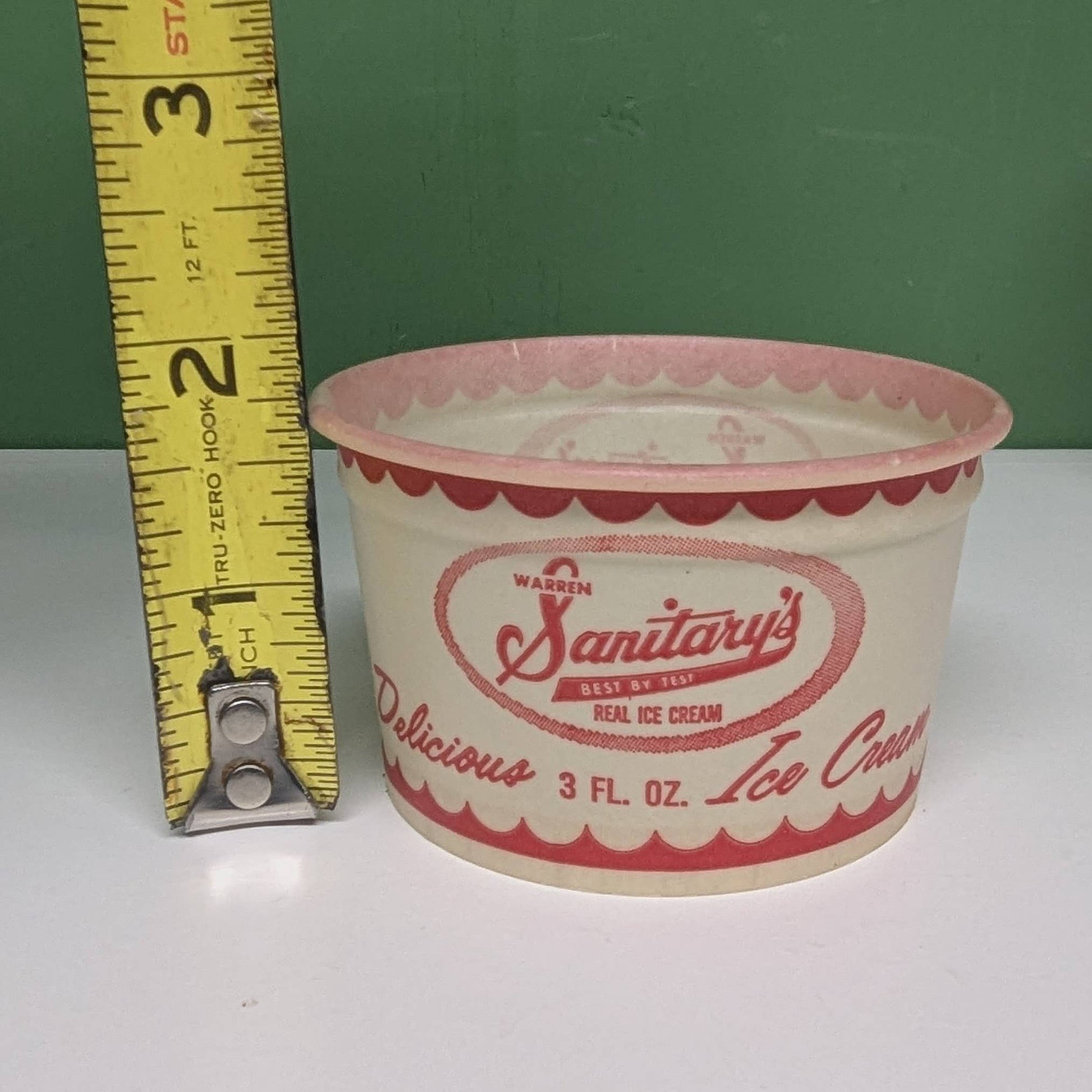 Sanitary's ice cream cup-  vintage- The Celebration Co.