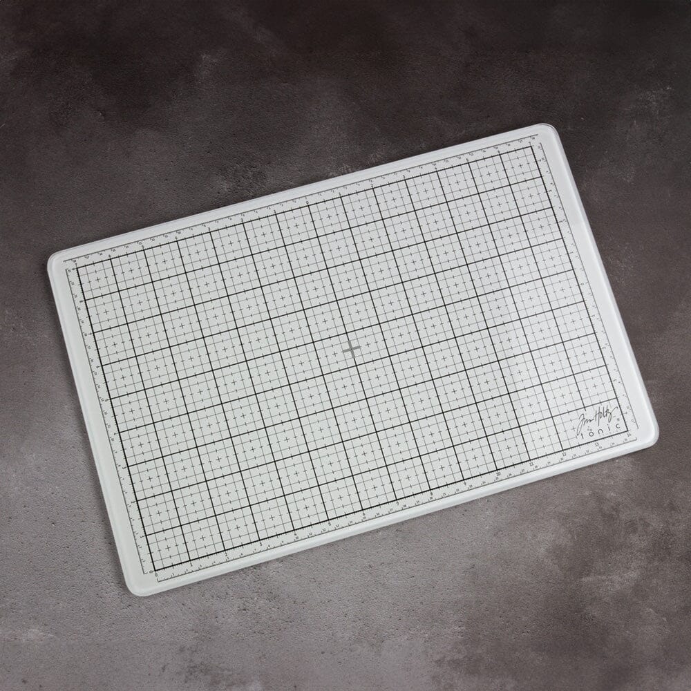 Travel Glass Media Mat White-  Tools- The Celebration Co.