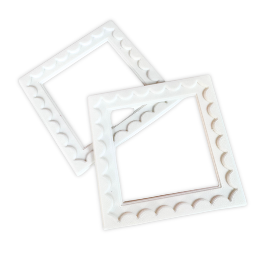 Scalloped Frames – Set of 2 Decorative Accents