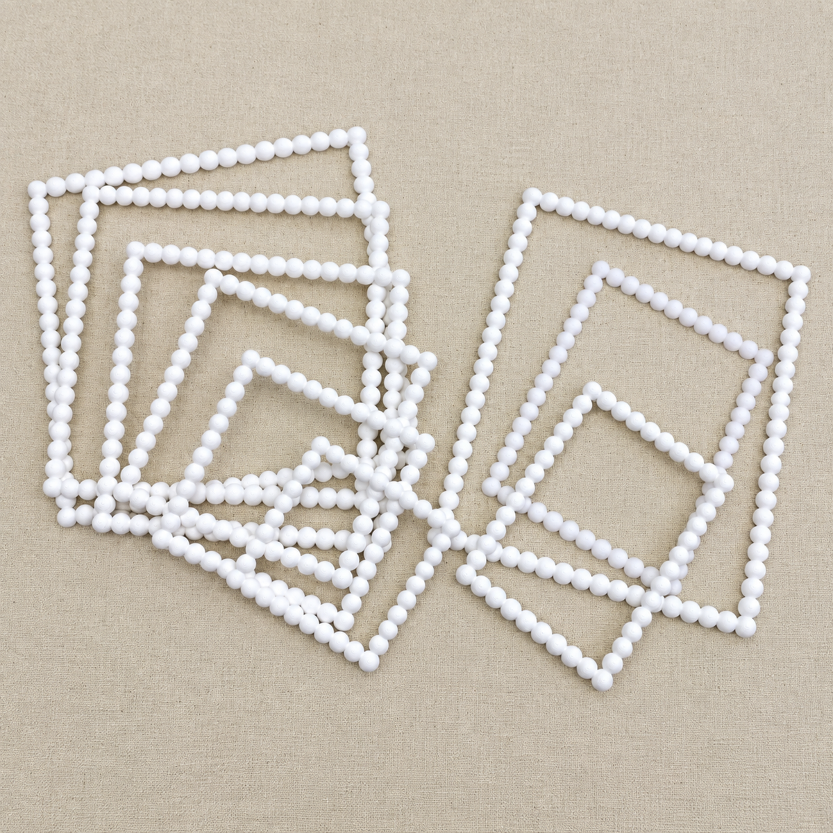 Dimensional Beaded Frame Set of 9-  3D- The Celebration Co.