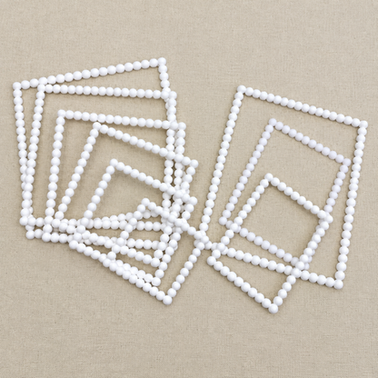 Dimensional Beaded Frame Set of 9-  3D- The Celebration Co.