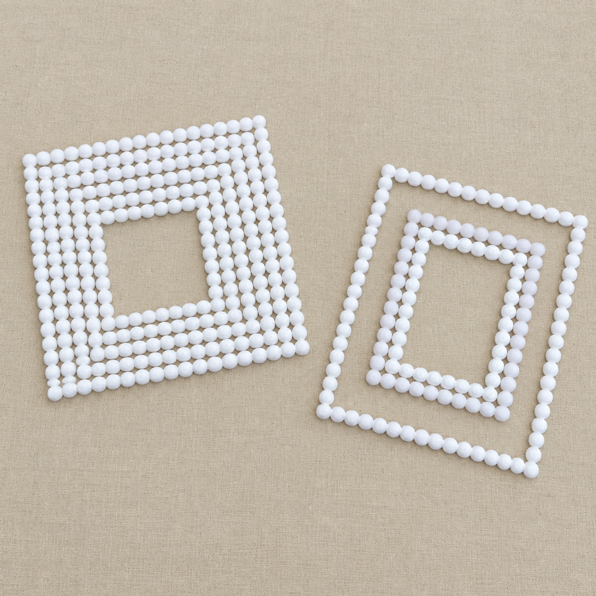 Dimensional Beaded Frame Set of 9-  3D- The Celebration Co.