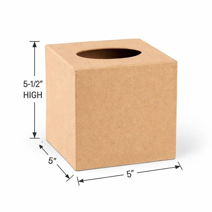 Paper Mache Tissue Box Cover