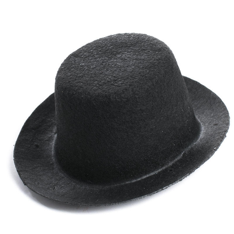 Black Felt Top Hats – Medium (Set of 4)-  Craft Supplies- The Celebration Co.