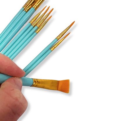 10-Pack Paint Brushes