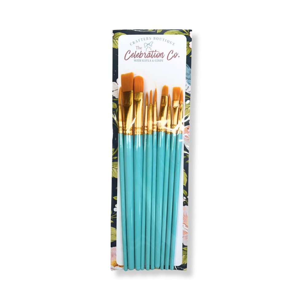 10-Pack Paint Brushes