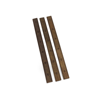 Mini Decorative Antique-Finished Slim Rulers