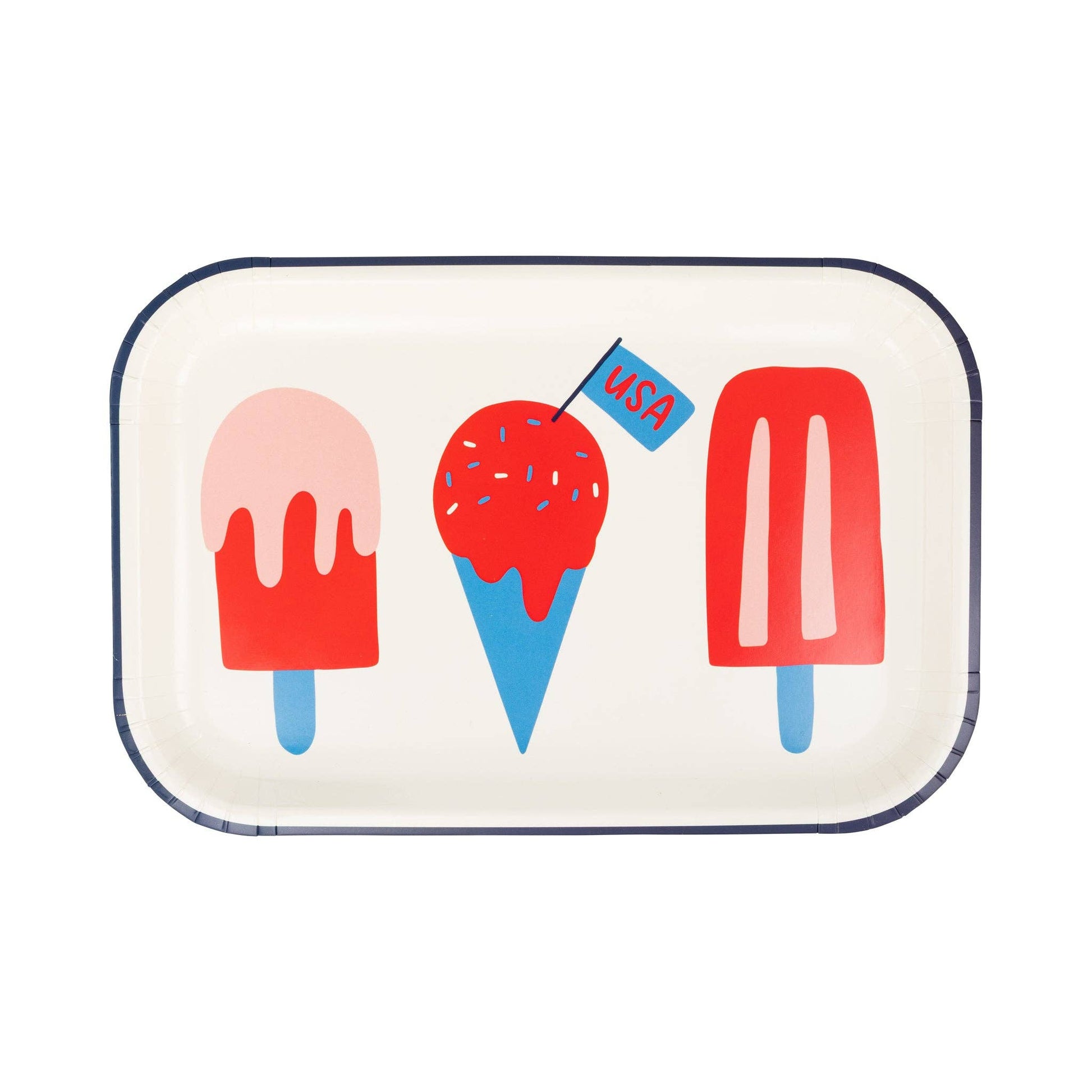 Popsicle Plate (Package of 8)-  Party- The Celebration Co.
