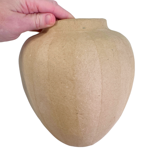 8" Paper Mache Urn Shaped Vase