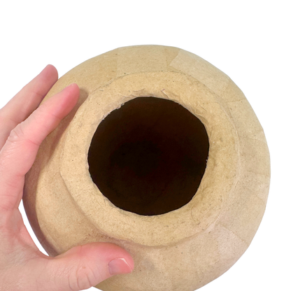 8" Paper Mache Urn Shaped Vase