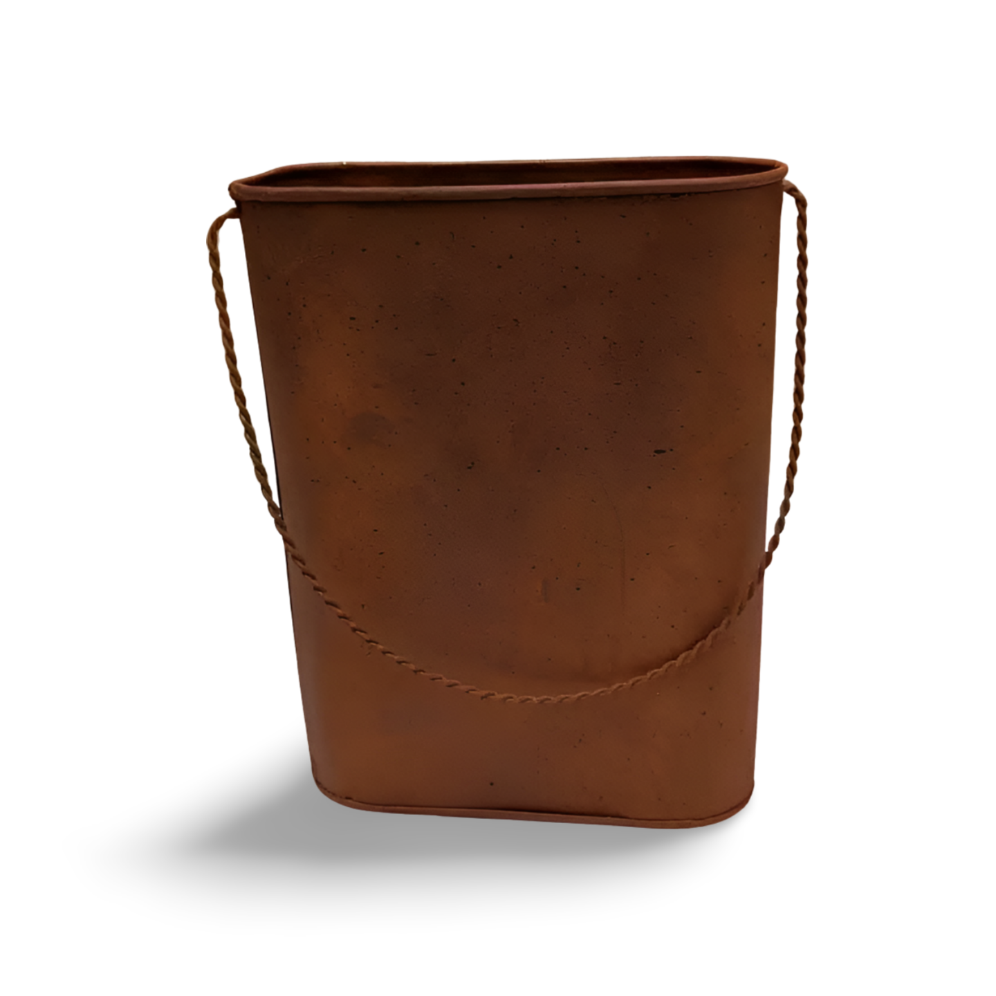 Rusty Tin Pocket with Handle-  Decor- The Celebration Co.