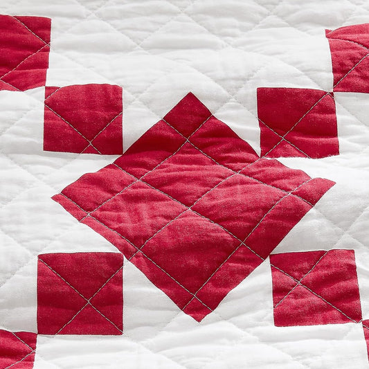 Red & White Quilt Fat Quarter (Approx. 18" x 22")-  Fabric- The Celebration Co.
