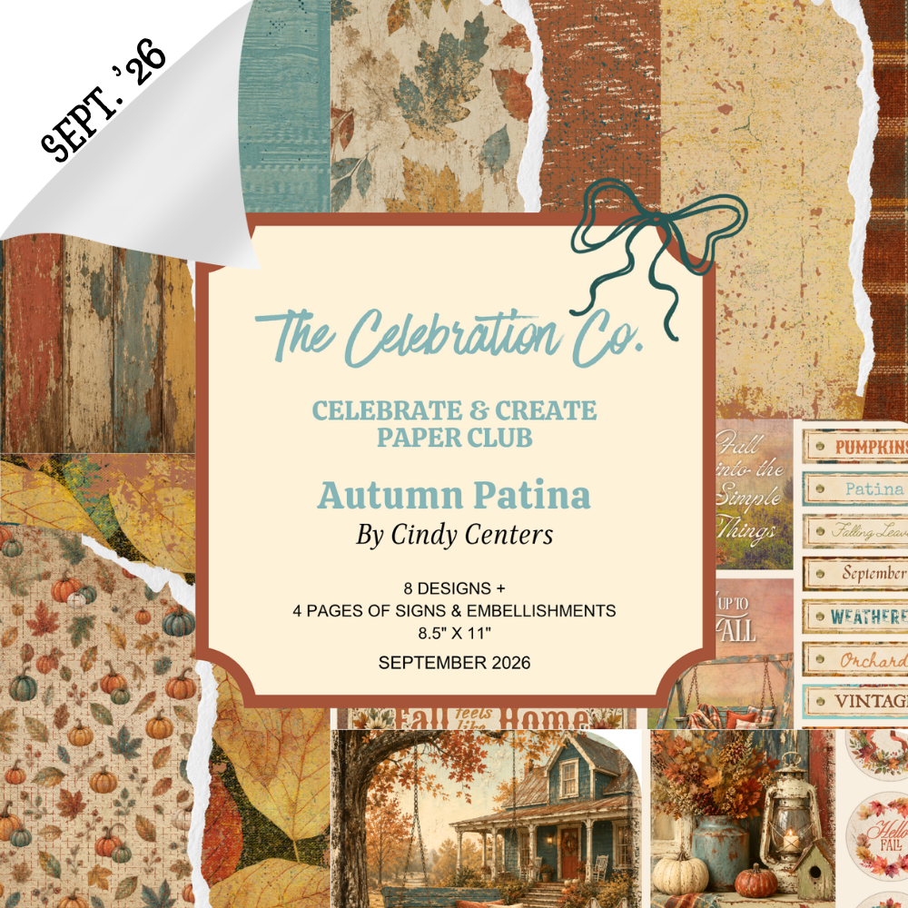 Celebrate & Create Paper Club - A Monthly Digital Download Subscription (September 2026)