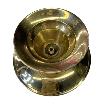 Vintage Brass Pedestal Candle Holder