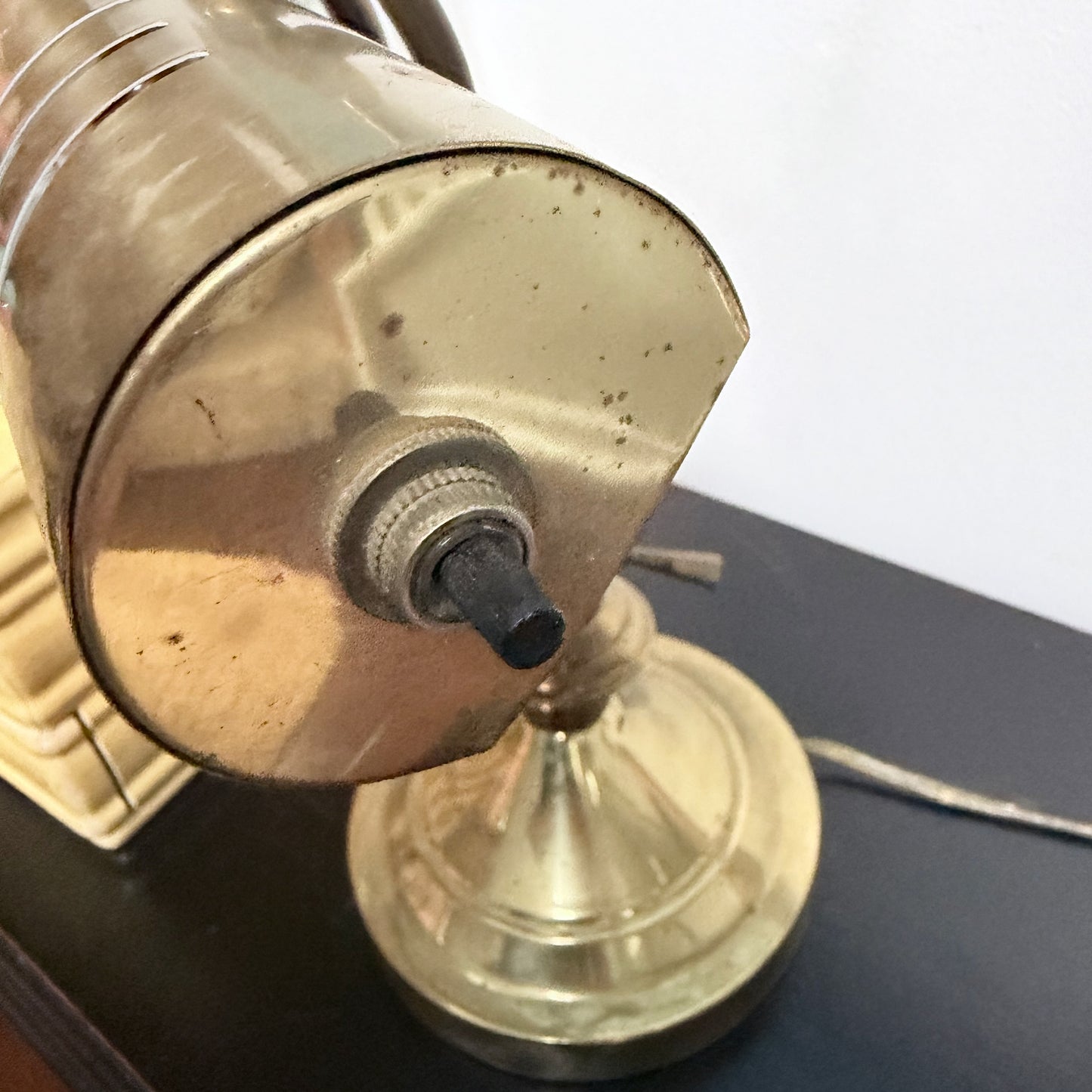 Vintage Adjustable Brass Bankers/Piano/Desk Lamp-  vintage- The Celebration Co.