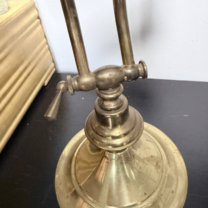 Vintage Adjustable Brass Bankers/Piano/Desk Lamp-  vintage- The Celebration Co.