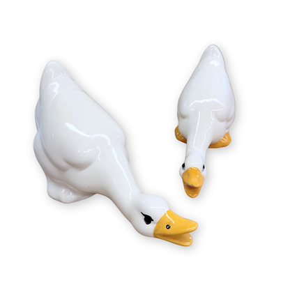 Ceramic Ducks (Set of 2)-  vintage- The Celebration Co.