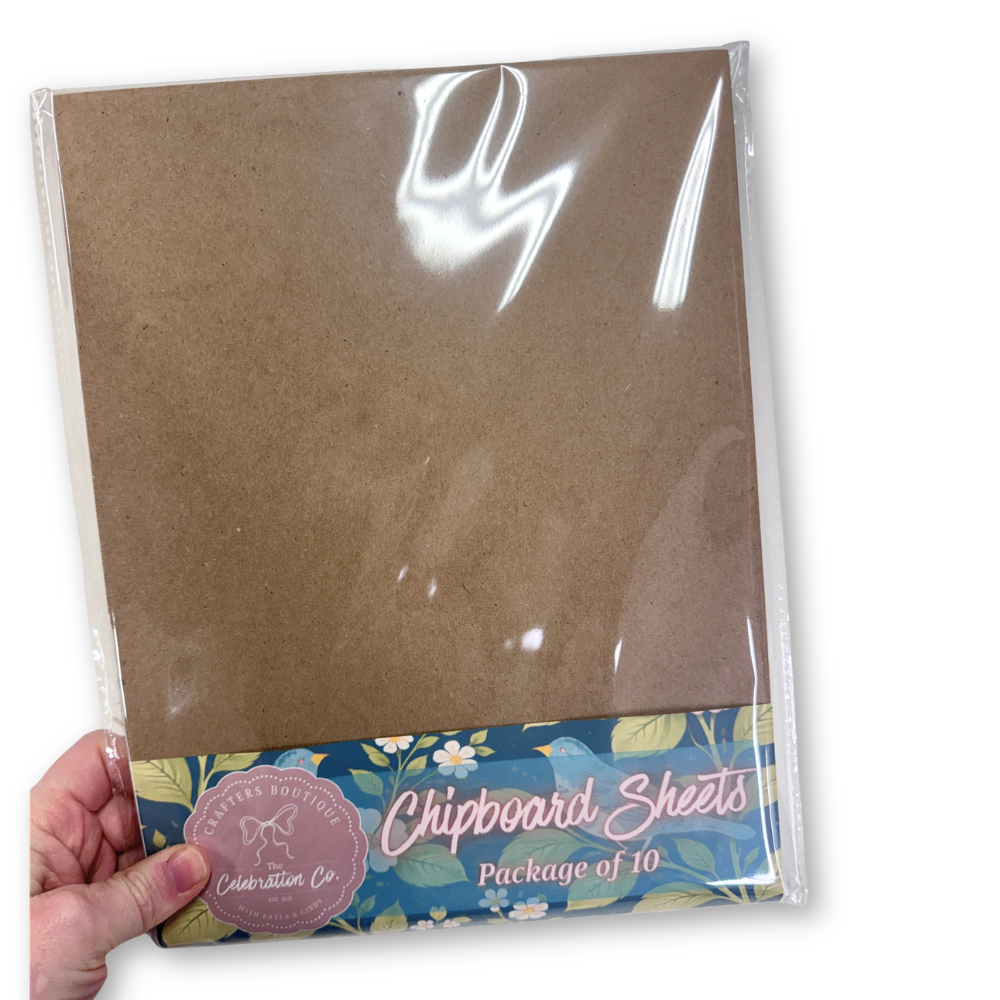Chipboard (8.5" x 11") - Package of 10-  Crafting Paper- The Celebration Co.