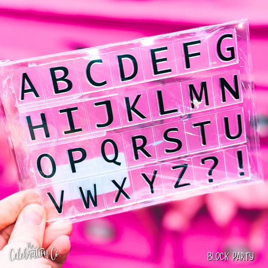 Silicone Alphabet Clear Stamps Set