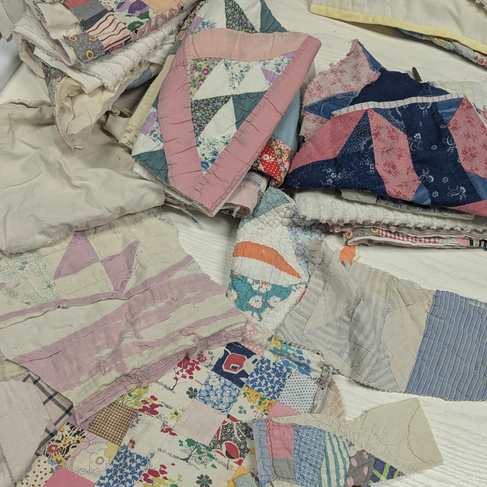 Vintage Cutter Quilt Scrap Bag